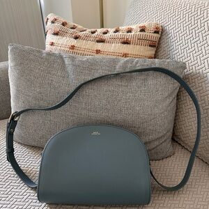 APC Demi-lune bag in glacier blue